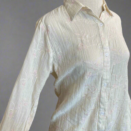 BEIGE LUREX EMBROIDERY