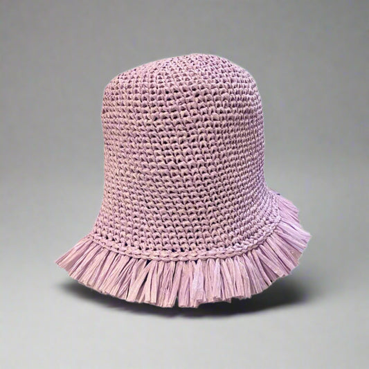 LILAC STRAW HAT