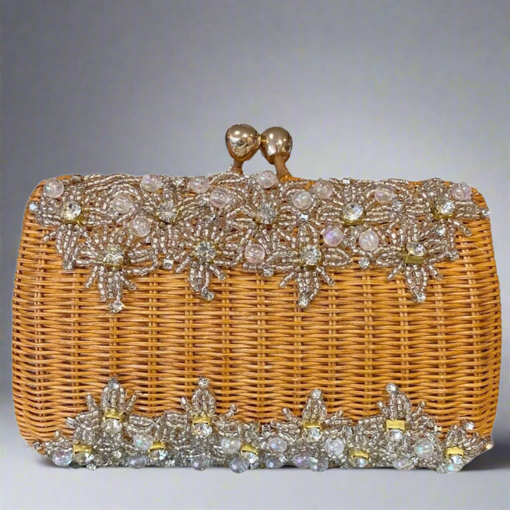 FARAH FLOWER CLUTCH