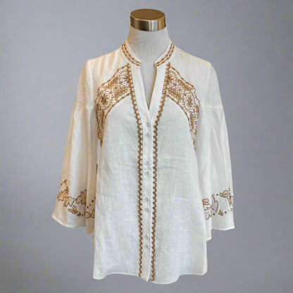 KAIA LINEN TOP