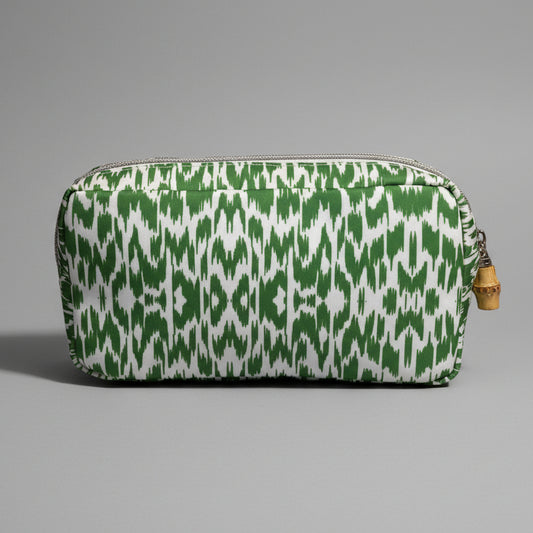 ABSTRACT LEOPARD COSMETIC BAG