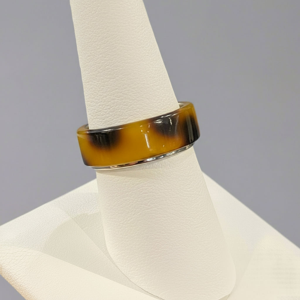 TORTOISE SHELL RING
