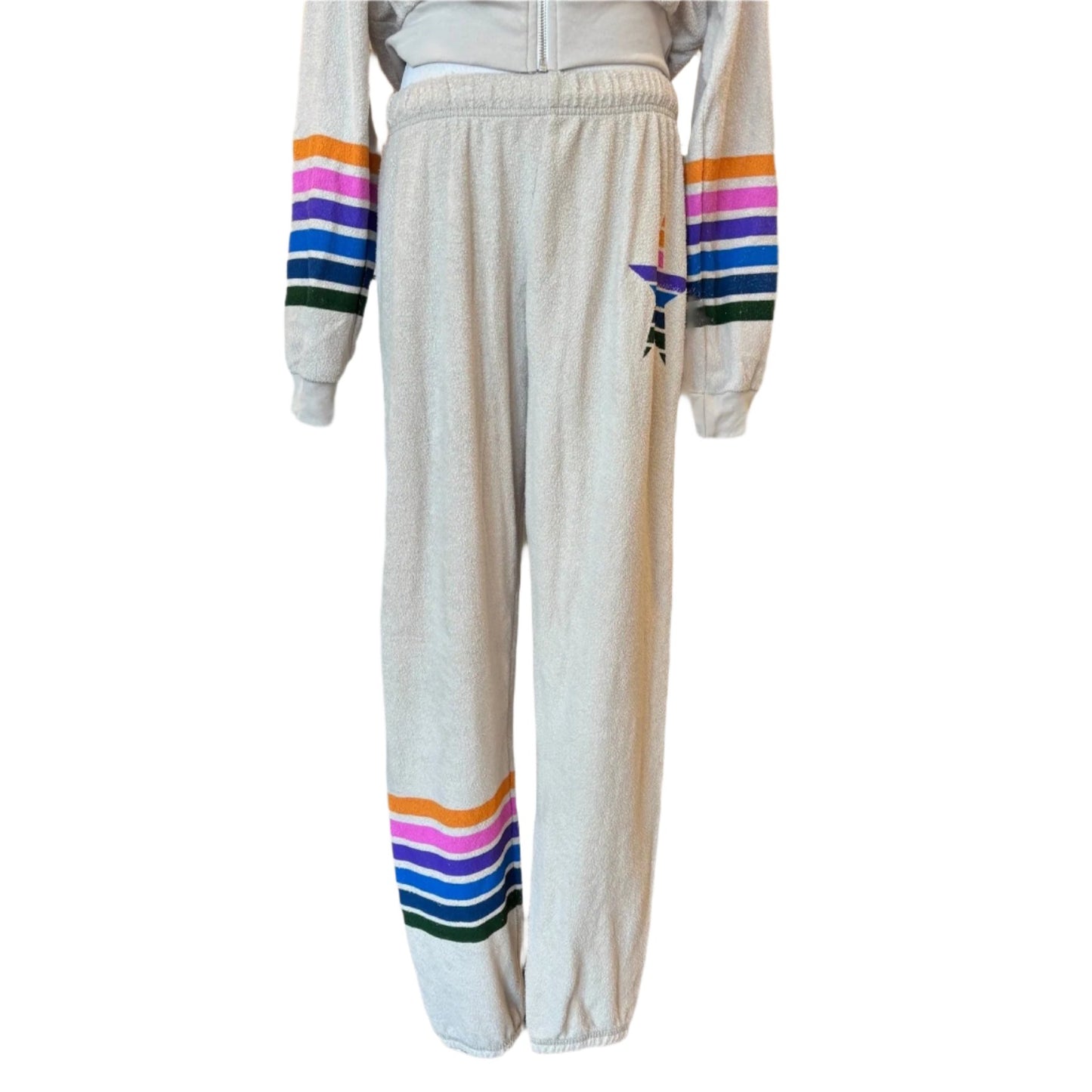 TANZY-COLOR STRIPE STAR SWEATS