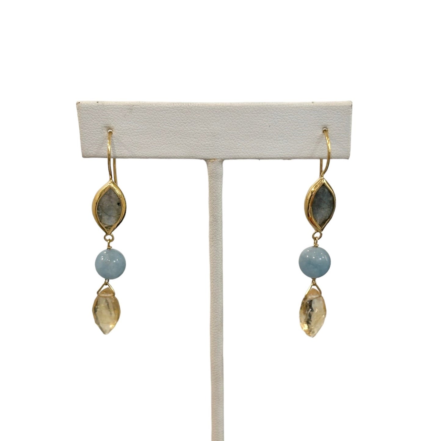 BLUE DROP EARRINGS