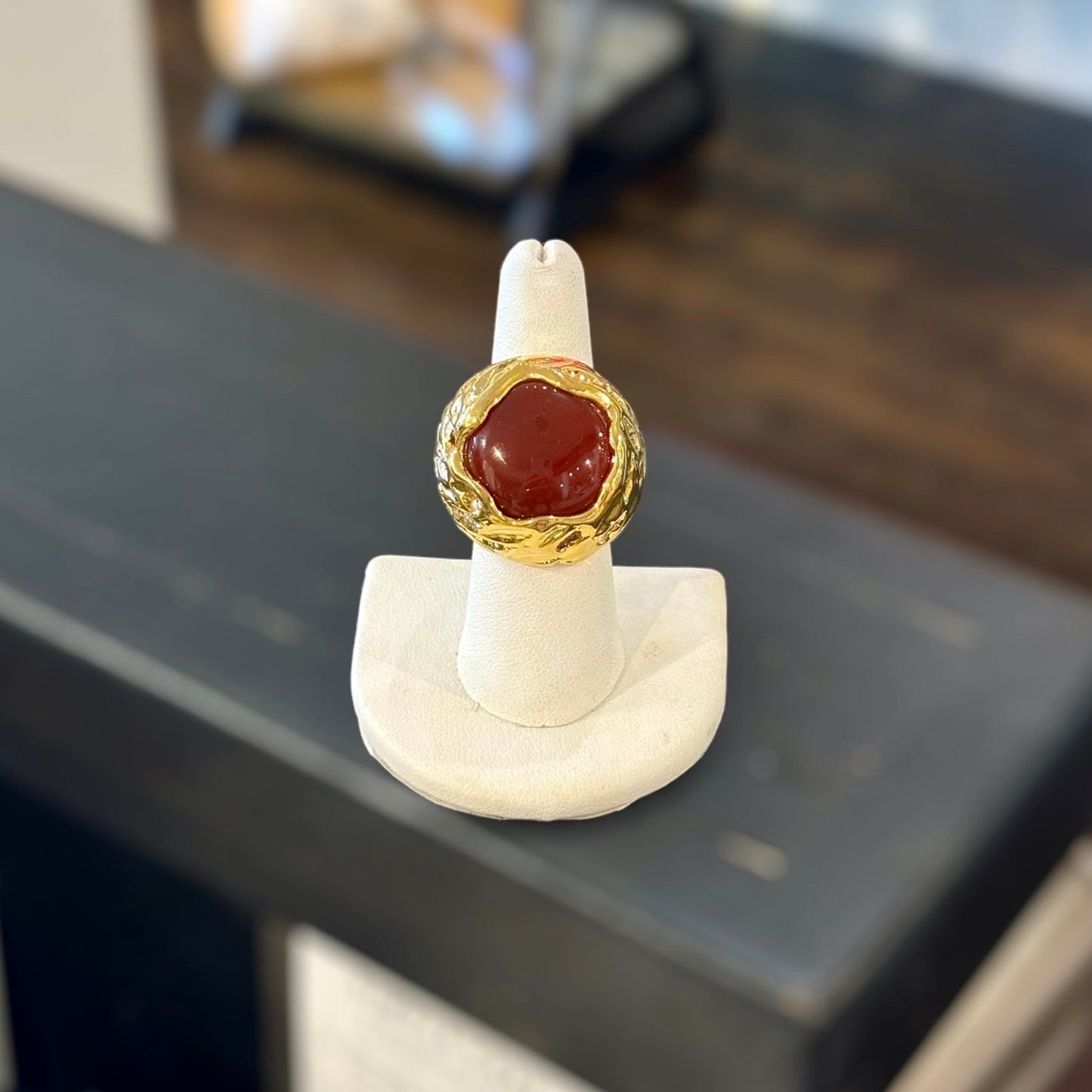 CORNELIAN STONE RING