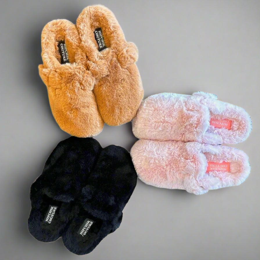 FAUX FUR SLIDES