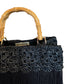 CROCHET/FRINGE BAG W BAMBOO