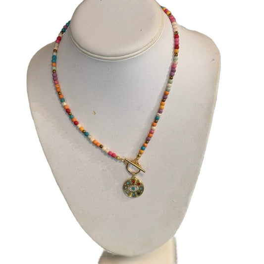 COLORFUL EVIL EYE NECKLACE