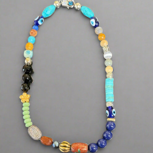 ECLECTIC EVIL EYE NECKLACE