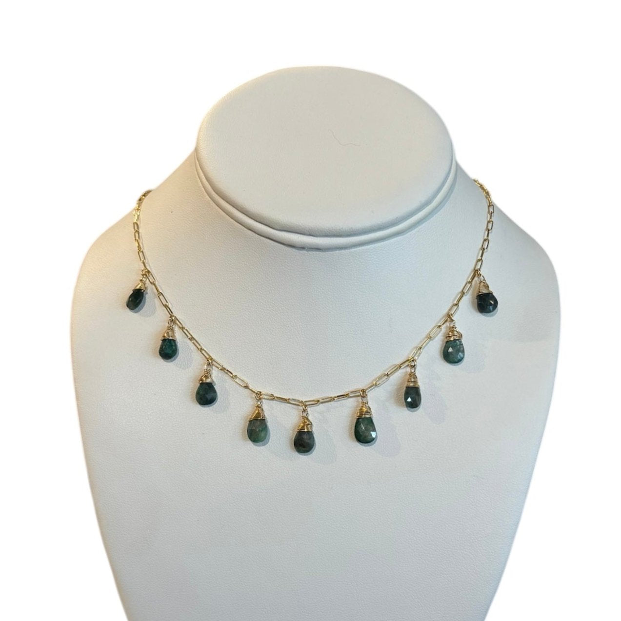 EMERALD DROP NECKLACE