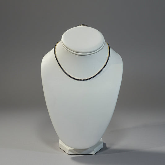 BLUE TENNIS NECKLACE