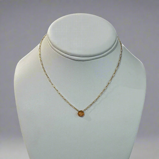 SINGLE STONE NECKLACE