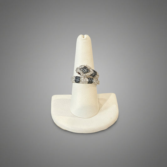 RHODIUM SNAKE RING