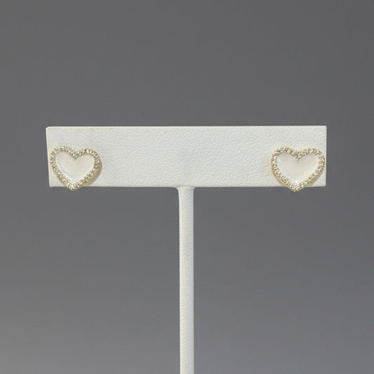 ENAMEL HEART EARRINGS