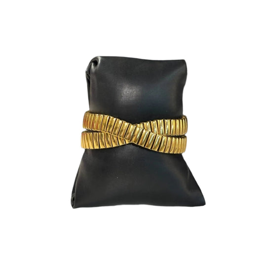 DOUBLE STRETCH YELLOW GOLD-BRACELET