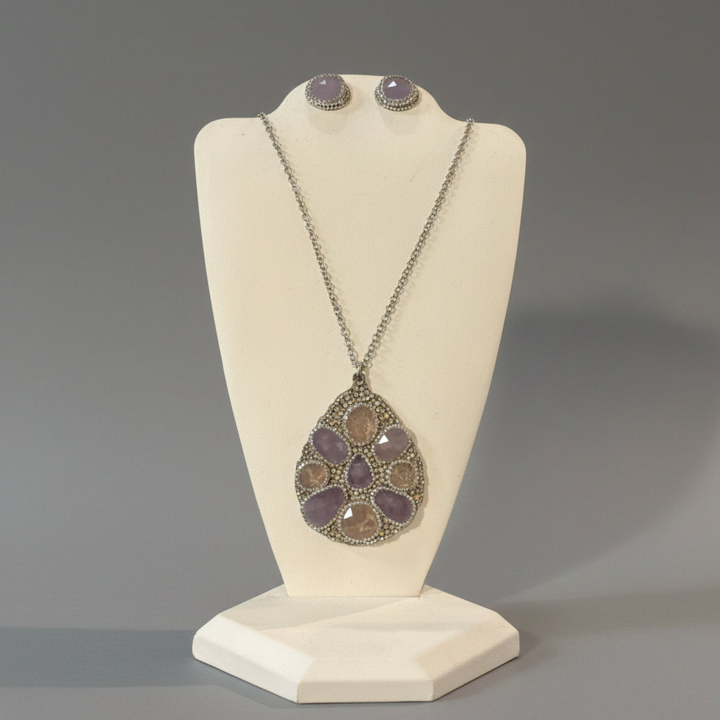 RONI BLANSHAY DRUZE TEAR DROP NECKLACE