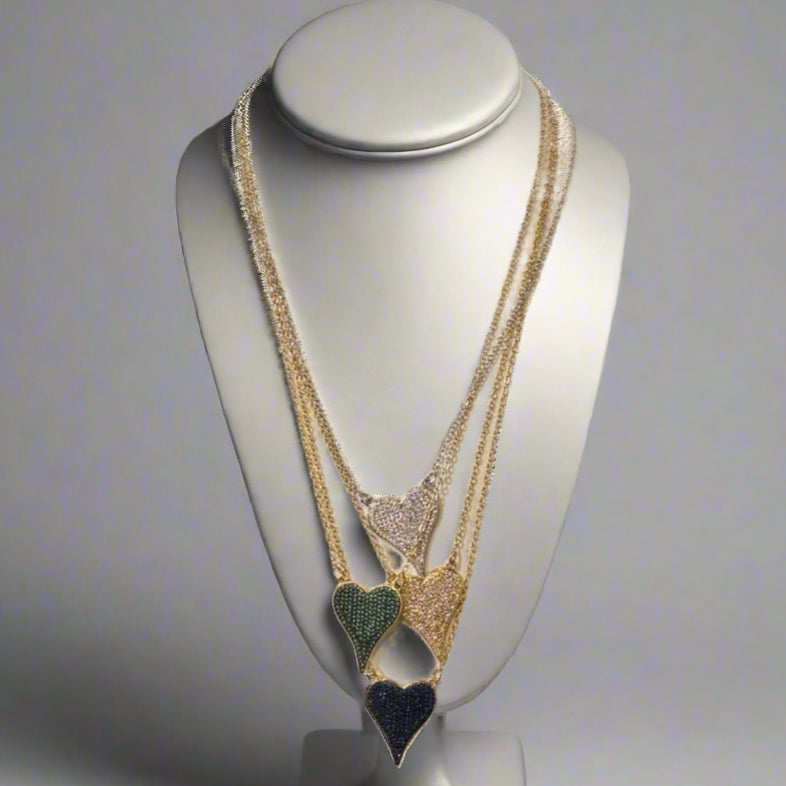 CZ HEART NECKLACE