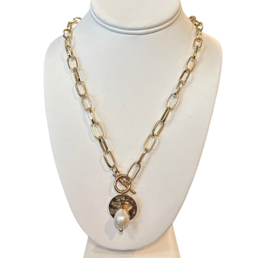 PEARL/CHAIN 2 PC NECK SET