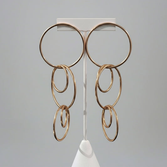 GOLD DROP HOOPS