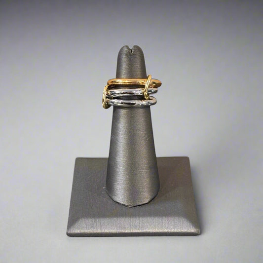SILVER TRIPLE RING