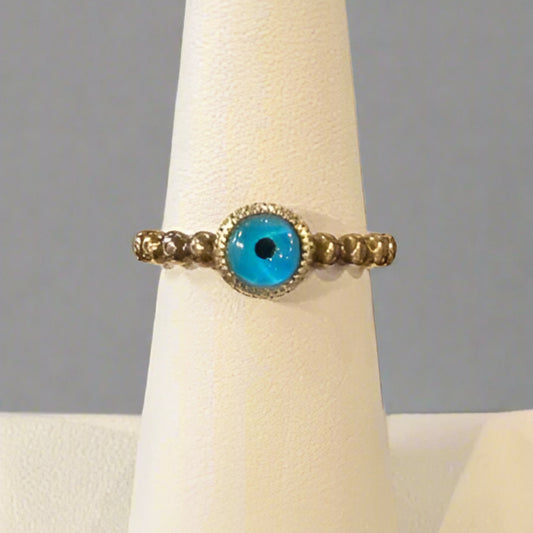 EVIL EYE GOLD/SILVER RING