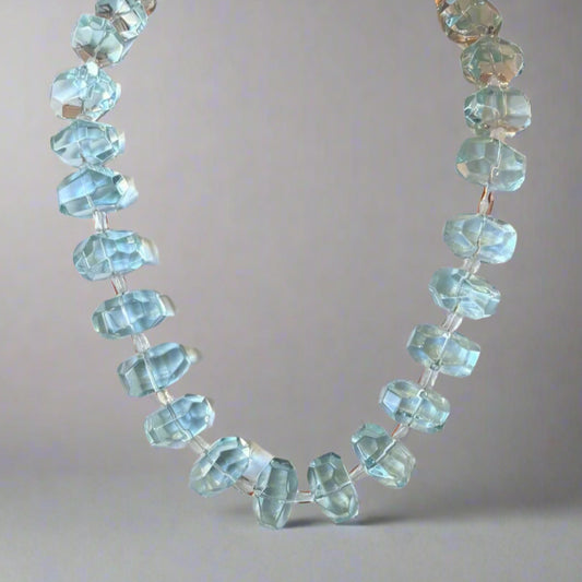 BLUE QUARTZ W/ BELIEVE CHARM