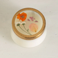 APRICOT ROSE PRESSED FLORAL CANDLE LARGE