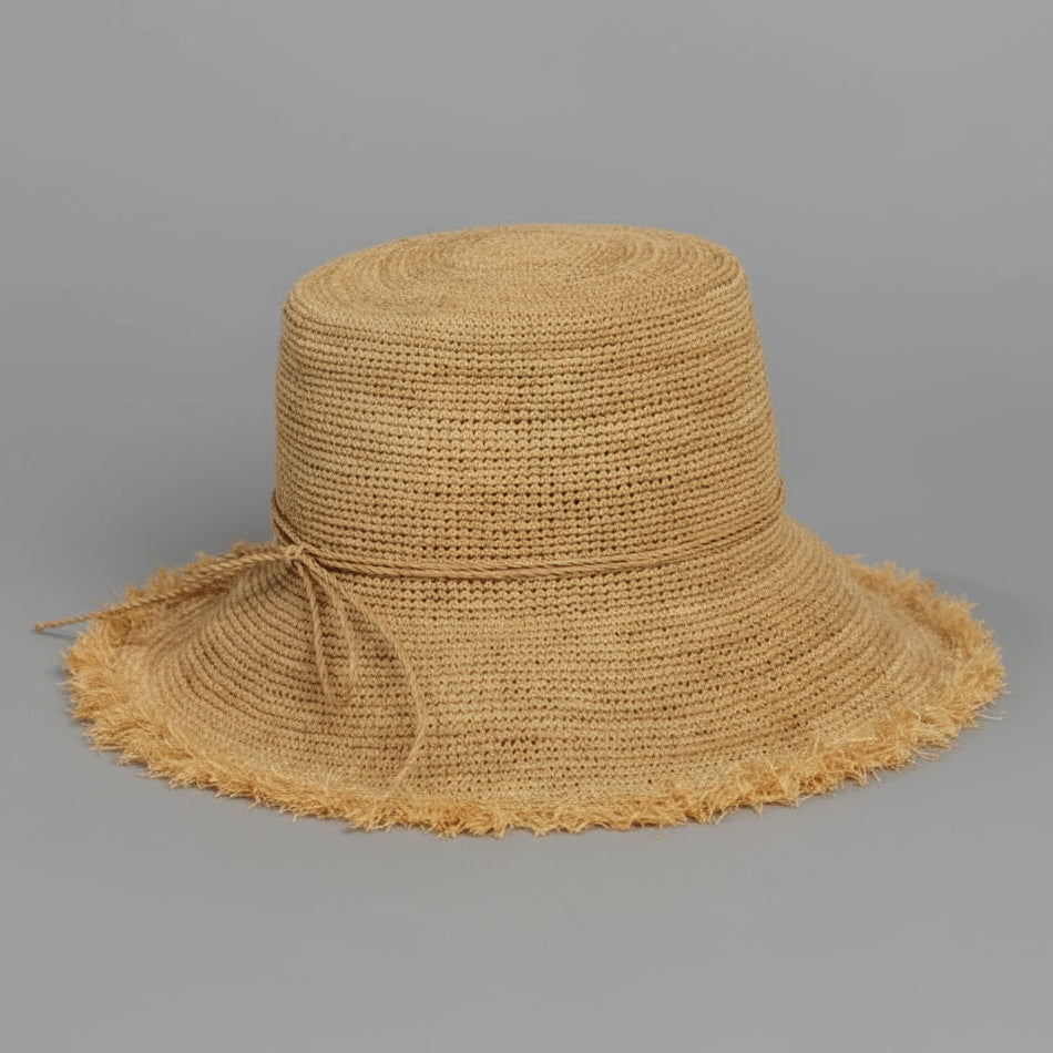 RAFFIA BUCKET HAT
