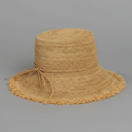 RAFFIA BUCKET HAT
