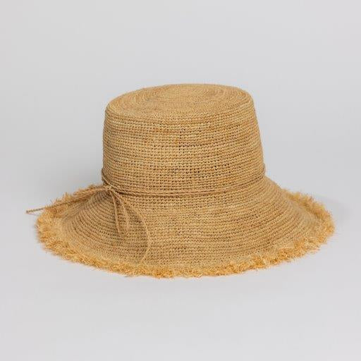 RAFFIA BUCKET HAT