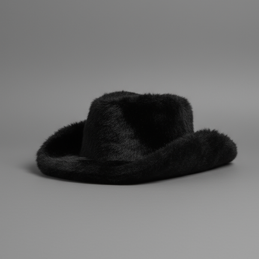 FAUX FUR COWBOY HAT