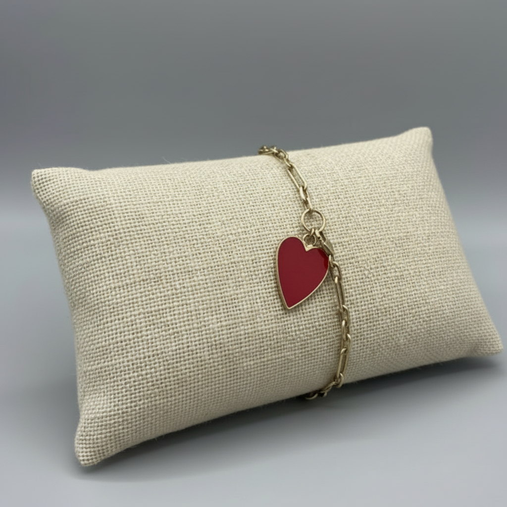 ENAMEL HEART BRACELET