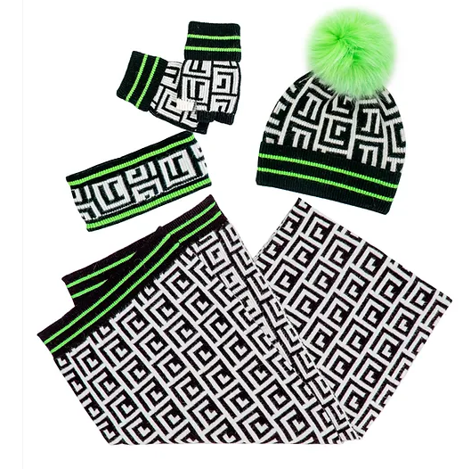 BRIGHT LIGHTS KNIT FINGERLESS GLOVES