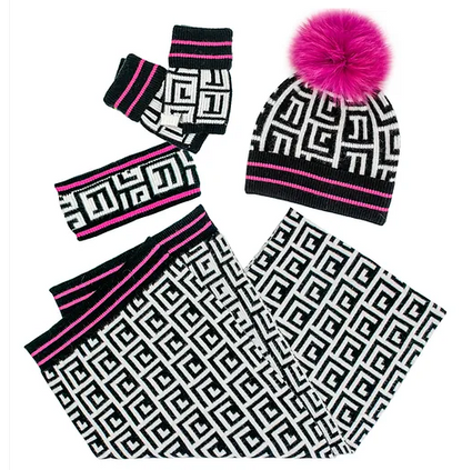 BRIGHT LIGHTS KNIT FINGERLESS GLOVES