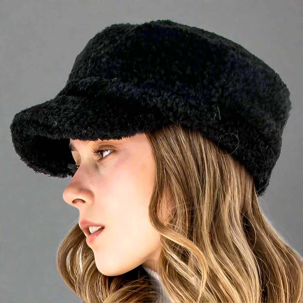 LAMB DRIVING CAP WITH POLAR FLEECE LINING