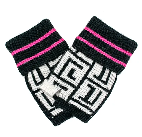 BRIGHT LIGHTS KNIT FINGERLESS GLOVES