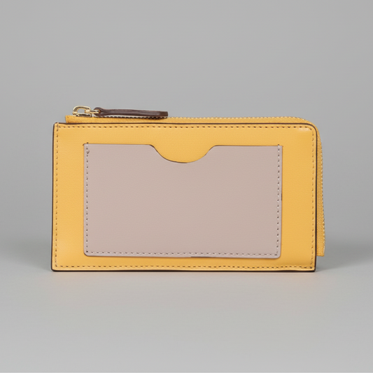 ANA LEATHER ZIP CARD HOLDER