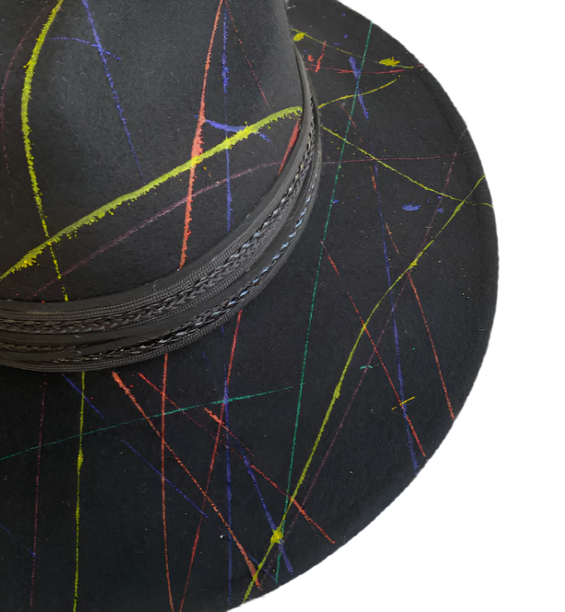 SPLASHY WOOL PANAMA HAT