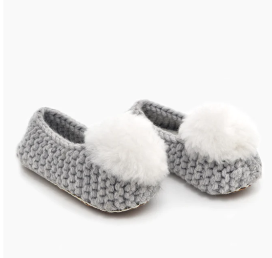 BALLERINA ALPACA SLIPPER W/ POM
