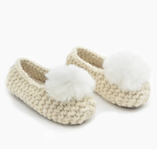 BALLERINA ALPACA SLIPPER W/ POM