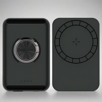 MAGNETIC WIRELESS POWER BANK WITH METAL RING