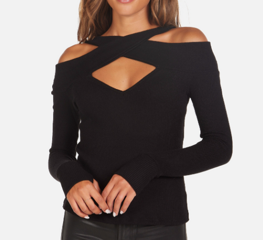 DRAVEN COLD SHOULDER TOP