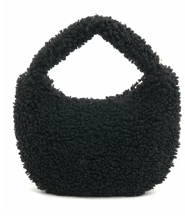 PLUSH TEDDY HOBO BAG