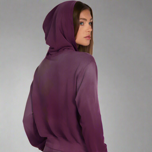 BOWMAN CROP ZIP UP HOODIE