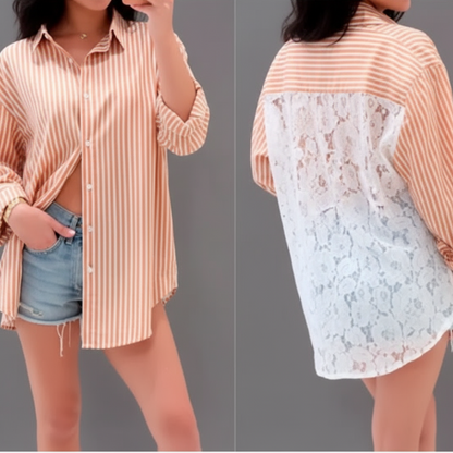 SELENA LACE BACK SHIRT