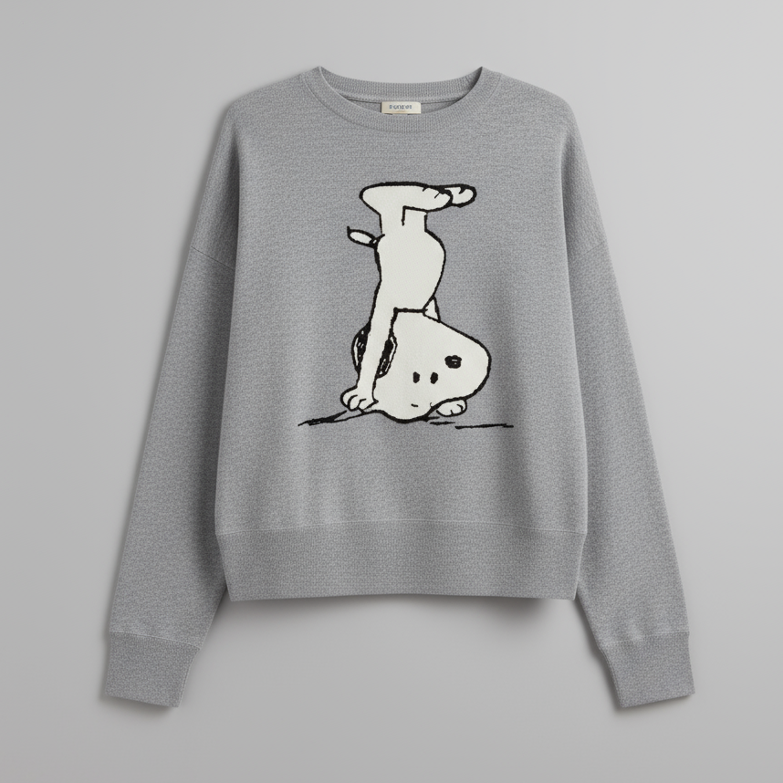 SNOOPY HANDSTAND SWEATER