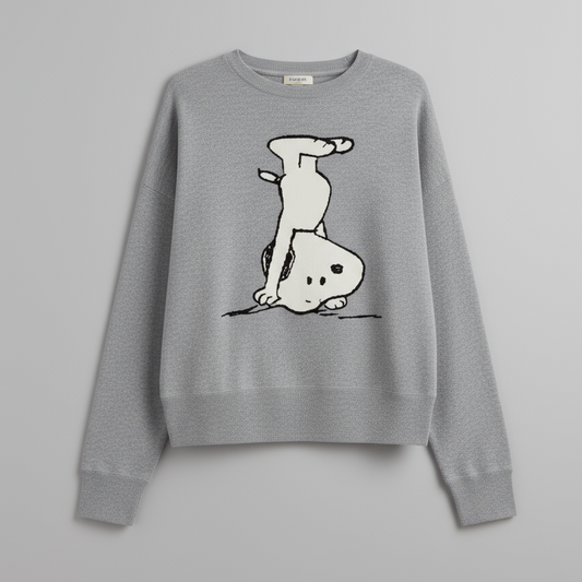 SNOOPY HANDSTAND SWEATER