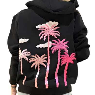 PALM ZIPPER SWEATER