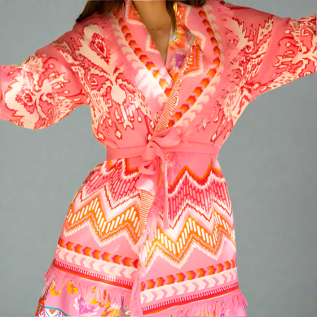 KENNEDY JACQUARD CARDI