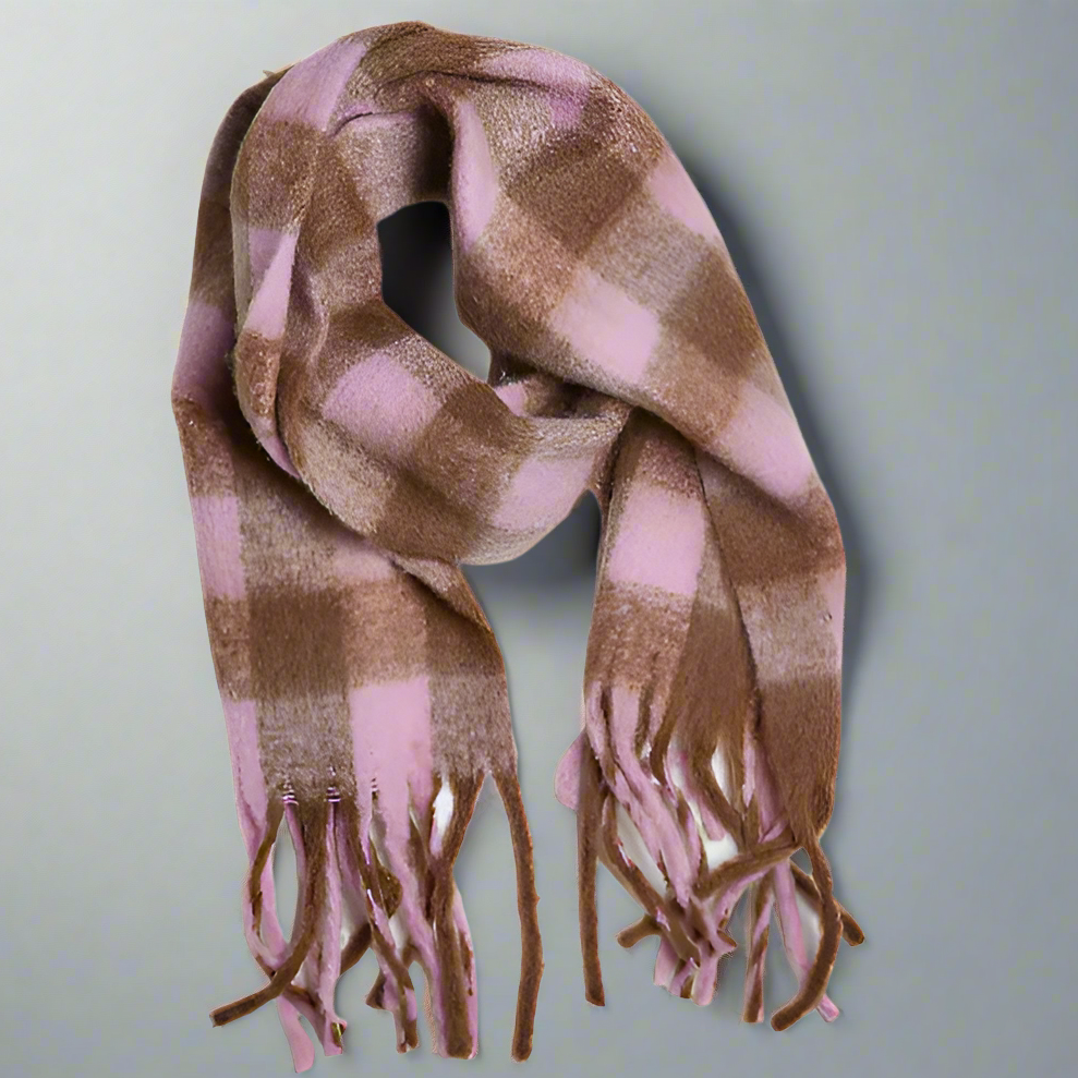 ELLE PLAID SCARF